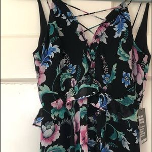 NEW Express Floral and Lace Maxi Dress